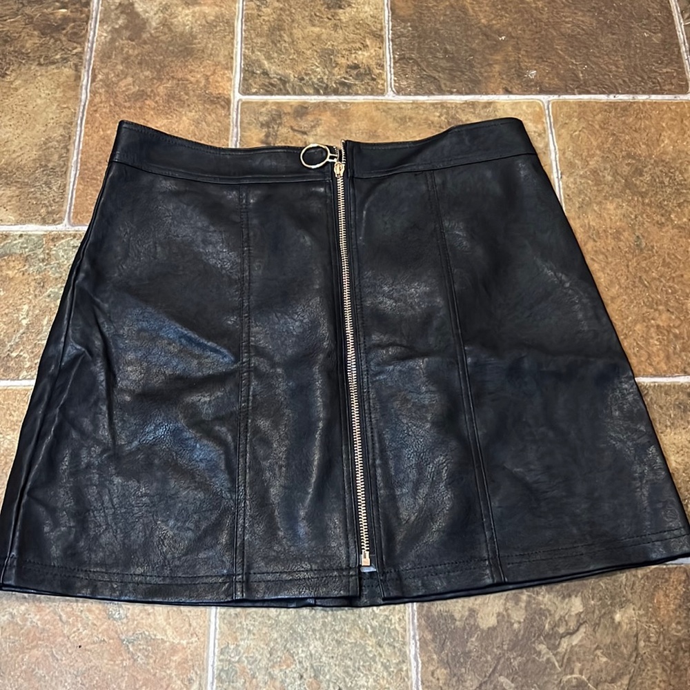 Pleather skirt